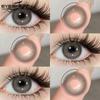 Eyeshare 1 Pair Colored Contact Lenses Brown Eye Contacts Gray Pupils Doll Eye Lenses Makeup Cosmetics Year Use
