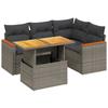 VidaXL Garden Lounge Set with Cushions 5 Pcs, Patio Sofas, Patio Furniture Set, Outdoor Furniture, Grey 3273062