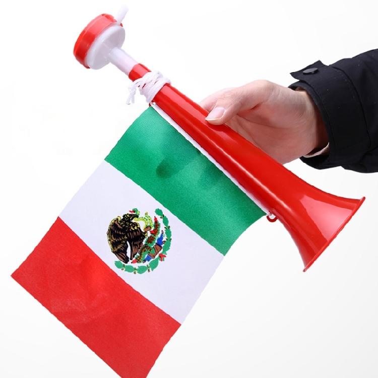 4Pcs/pack Festive Cheering Horns Soccer Event Flag Exciting Addition Toy for Sports Or Birthday Party Sports Game