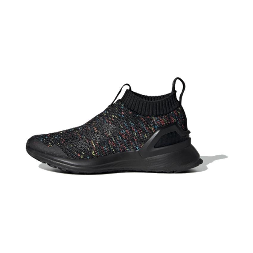 (PS) adidas RapidaRun Laceless Knit C Muti-Color Black Kids D97015 EU 29