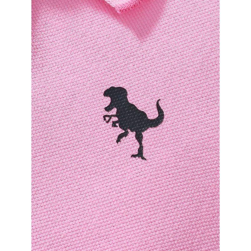 European and American Children's Clothing Summer Girls' Dress Short-Sleeved Preppy Style Kids' Fashionable Lapel Knitted Polo Dress Trendy