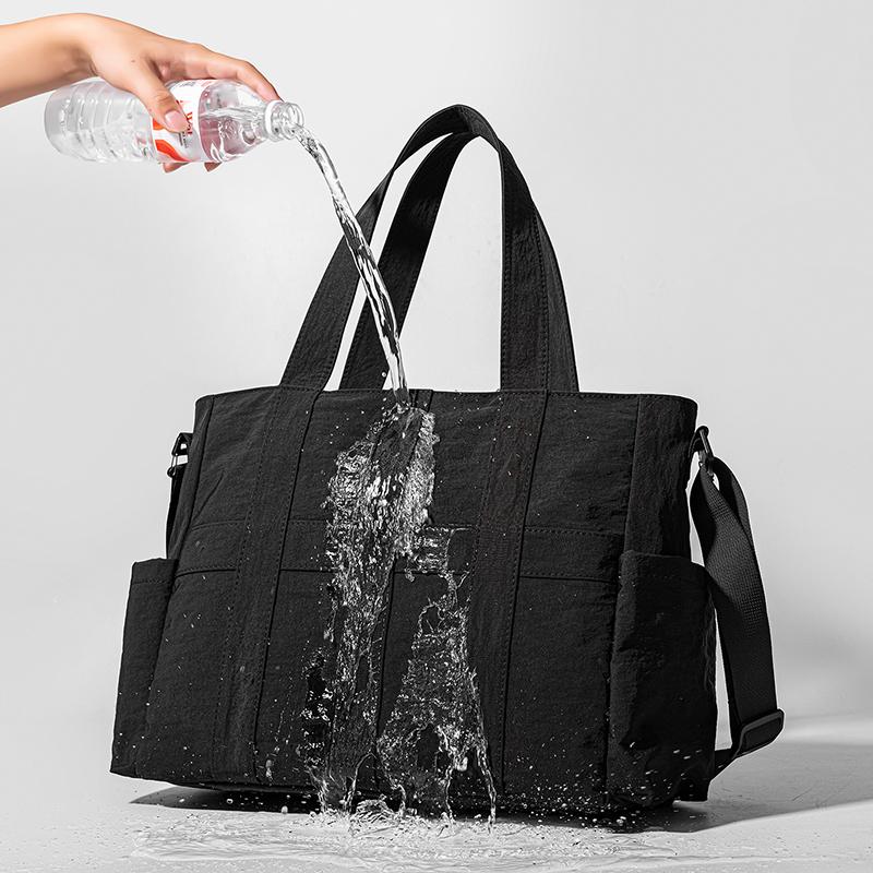 Women's Shoulder Bag Men's Crossbody Bag Solid Color Shopping Bag Large Capacity Travel Bag