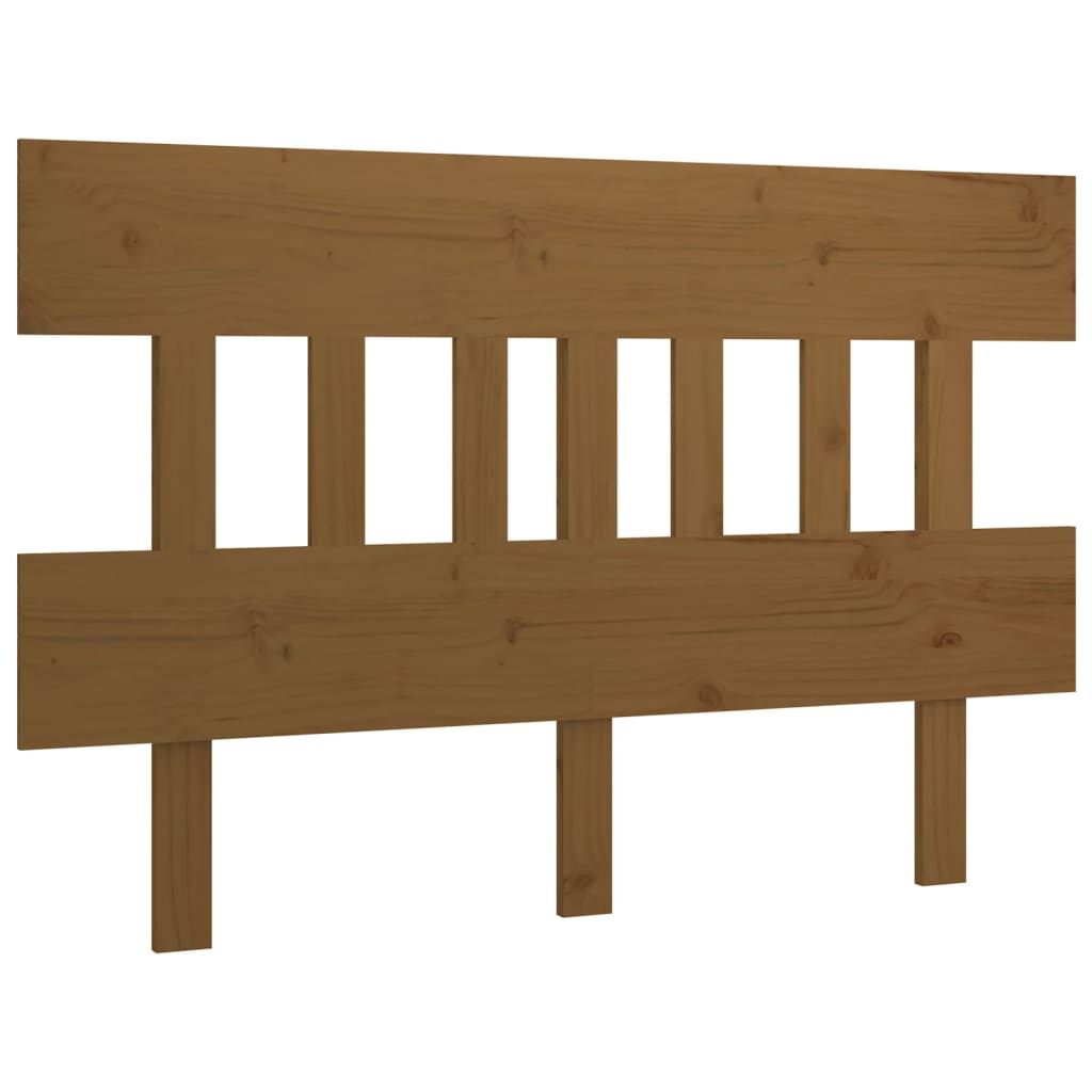 Headboard Honey Brown 203.5 X 3 X 81 Cm Solid Pine Wood