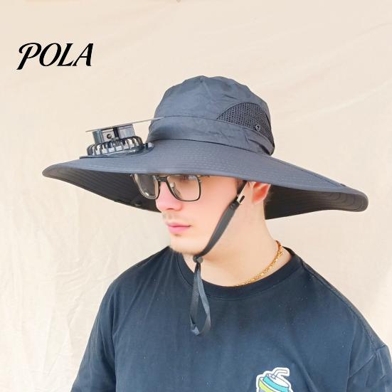 Cooling Fan Sun Hat For All-day Wear Wide-Brimmed Outdoor with Dual-Power Design With Solar Charging USB Hiking Cycling Fishing Panel Hot Summers