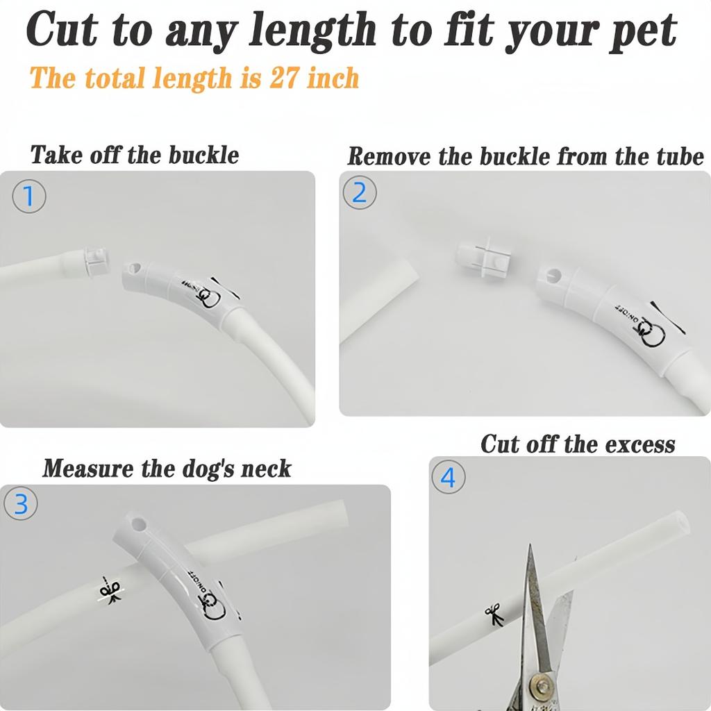 Led Luminous Dog Collar 4 Flashing Modes Multi-color Light Up Soft Silicone Glowing Light Dog Necklace for DogsCat Walking Night 3