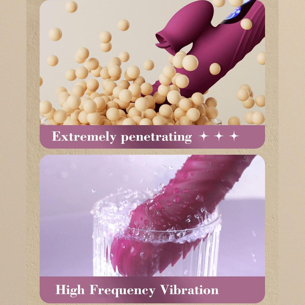 2 In 1 Vibrator Female Vagina Clitoris Nipple G-Spot Stimulator Dildo Goods for Women Masturbation Massager Adult Sex Toy 18+