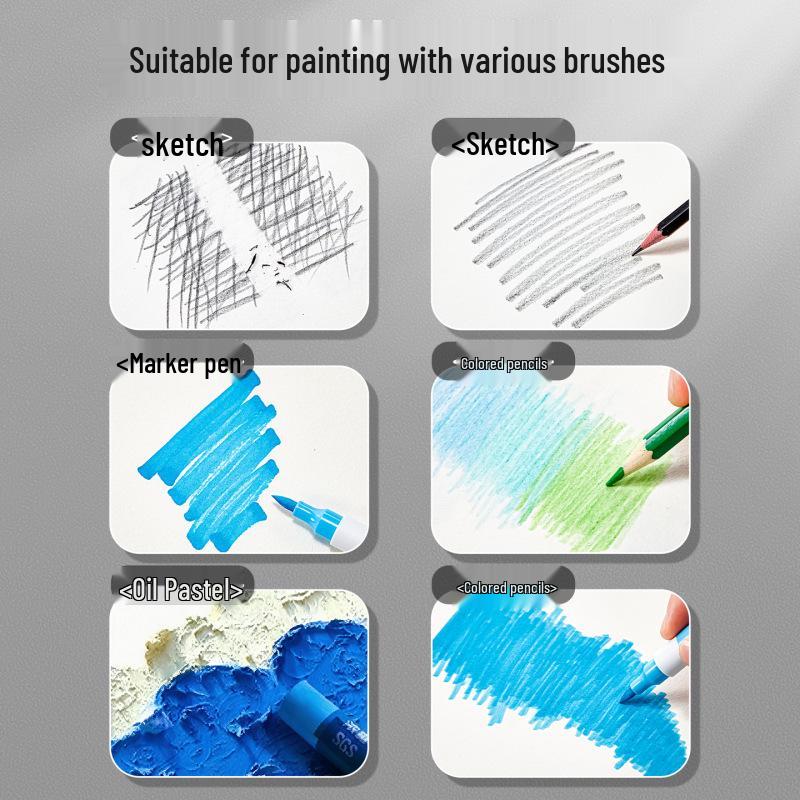 A4 Watercolor Marker Sketchpad - Thickened 160g 16K Sketchbook for Special Art Use.