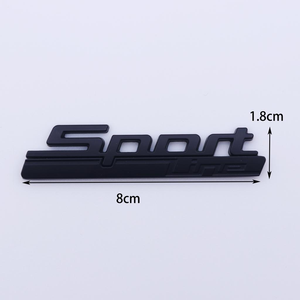 Metallic Car Sports Line Fender and Trunk Badge Stickers Car Sport Logo for BMW