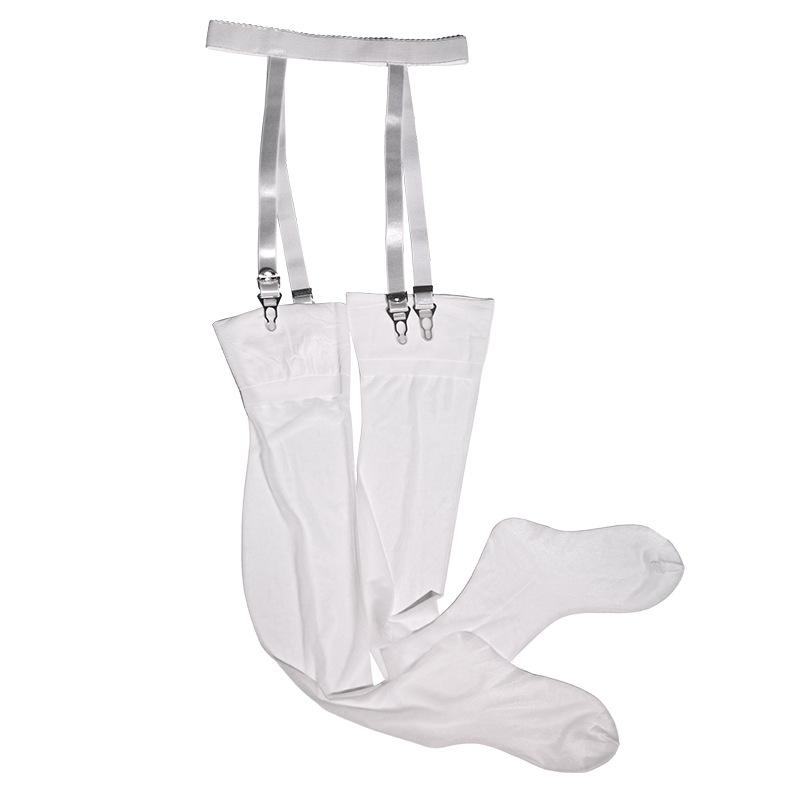 Little Matchmaker Ribbon Garter Adjustable Size Belt Stockings Long Tube Socks Accessories Suspender Sock Buckle Metal Clip Buck