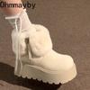 Winter Platform Thick Sole Women Fur Snow Boots Outdoor Comfort Shoes Ladies Warm Cotton Short Botas Para Mujer