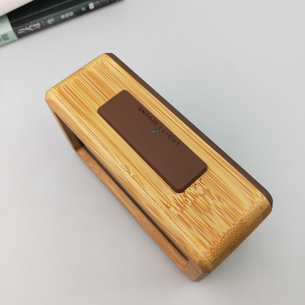 Popular Solid Wood Smart Alarm Clock - Fashionable Electronic Gift 1902
