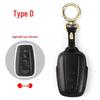Genuine Leather Key Case for Toyota: Camry, Corolla, Highlander, RAV4, CHR, and Levin.