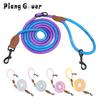 Double Head Dog Leash Crossbody Pet Round Traction Rope Lead Training Walking Cat Leashes