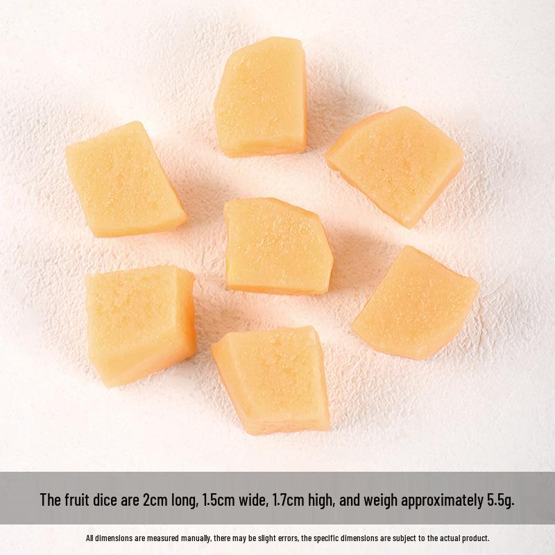 Miniature Fruit Cube Toys: Pitaya, Mango, Kiwi - Fruit Salad Platter Accessories