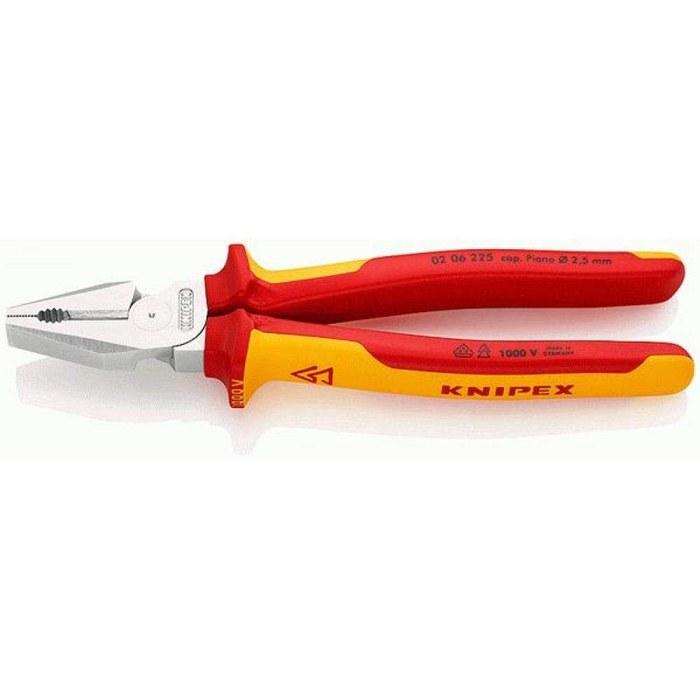 KNIPEX 1000V Insulated High-Leverage Pliers 225mm 206225 (Red/Yellow)