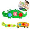 Stress-relieving Bubble Popper Toy Crocodile, Caterpillar, And Bus