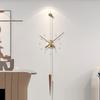 Luxury Silent Wall Clock Modern Living Room Wall Watch Simple Bedroom Silence Pendulum Clock Home Art Decoration Accessories