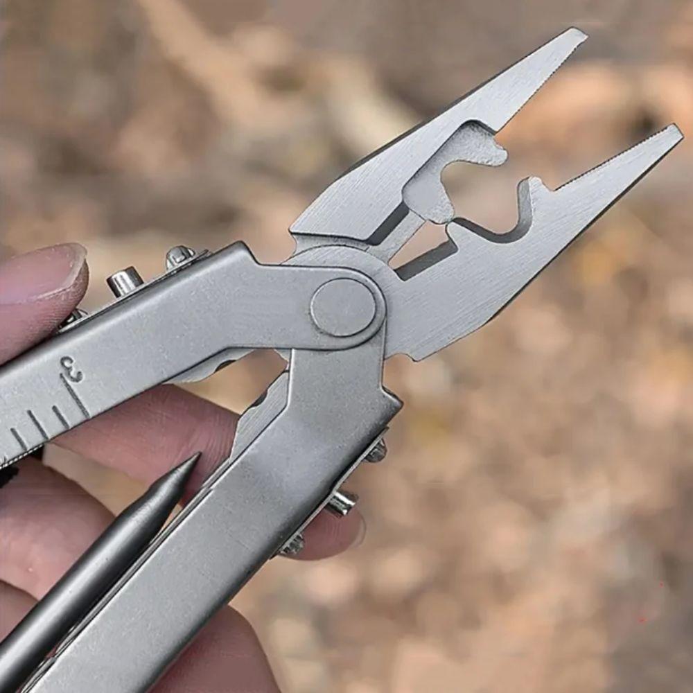 Stainless Steel Multitool Needle Nose Wire Stripper Folding Tool Telescopic Pliers Portable Design Multifunction Tool