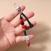 Bloody Resin Saw Knife Keychain Halloween Key Ring Pendants for Car Key Holder DIY Key Chain Jewelry Gift