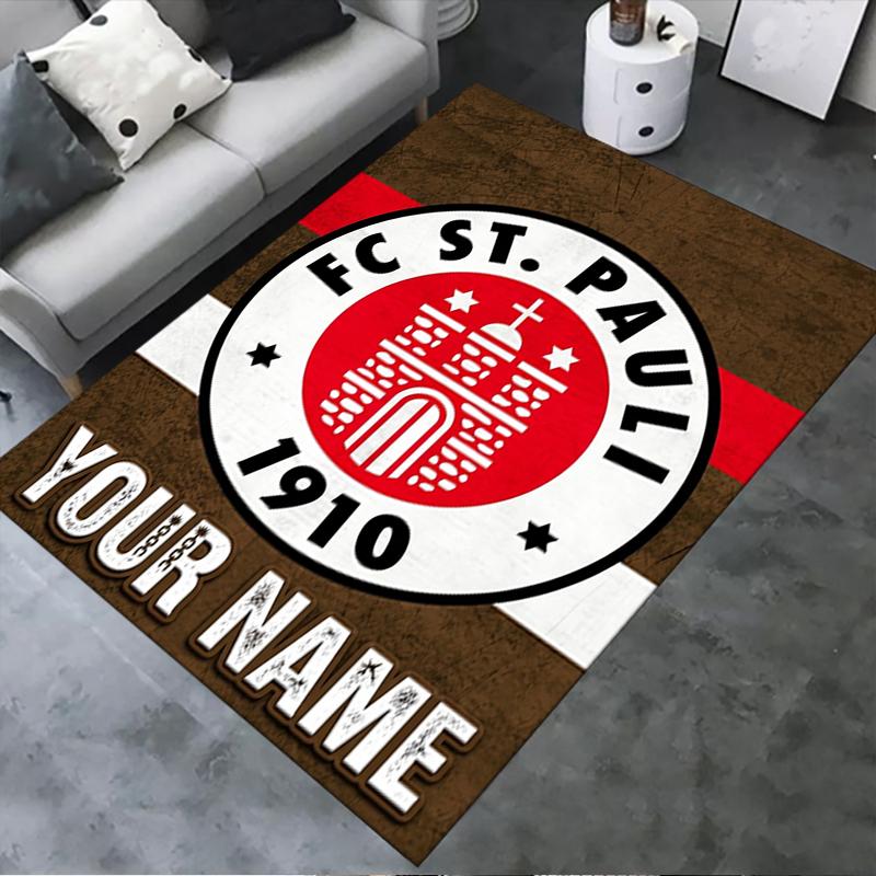 Custom Name St.Pauli Carpet Rug for Living Room Bedroom Home Sofa Decoration,Kids Play Non-slip Floor Mat
