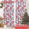 2D Flat Printing  2pcs Hearts Swirls Light Filtering Popular Curtains Yarn Curtains Room Decor Suitable for Bedroom   Living Room