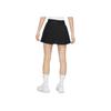 Nike Dri-Fit Advantage Solid Color Logo Print Irregular Hem Mid-Waist Sports Comfort Pleated Casual Skirt Women Bottoms Black DR6850-010