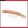 Universal 16mm ID Copper Crush Washers Car Flat Sealing Gaskets Rings Pack of 50