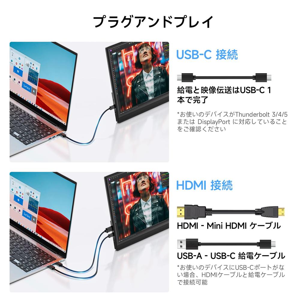 [2026 Model] Omiodo 15.6-inch Portable Monitor, 1920x1080 FHD IPS HDR, Ultra-Thin, Lightweight, Freestanding, VESA Compatible, Built-in Speakers, Comp