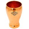 Copper Glass Tumbler, Hammered Design, Drinkware, 430 ML, Pack of 4