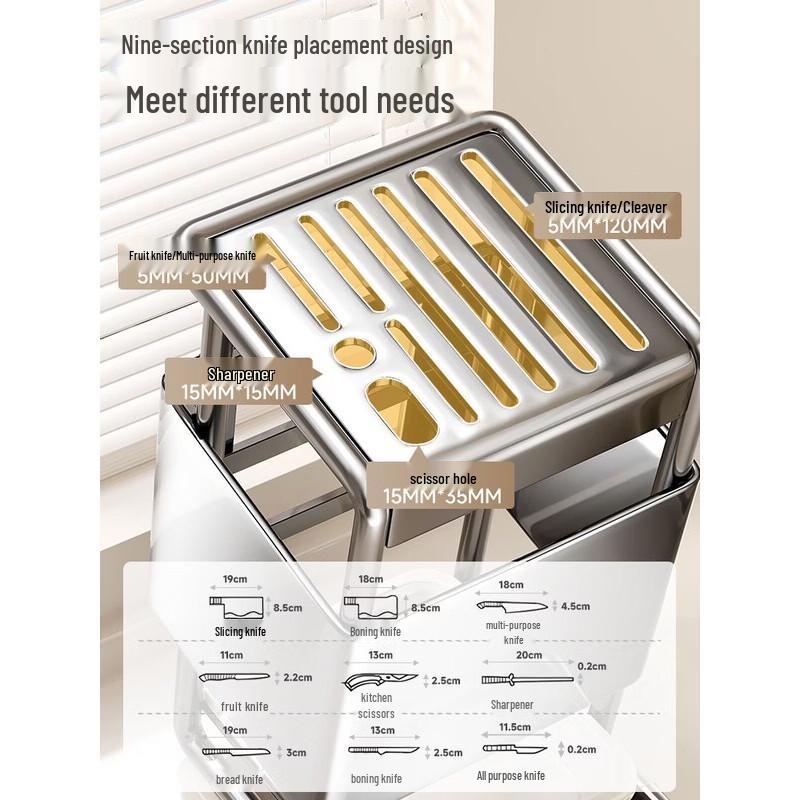 Chuidayihuang Stainless Steel Kitchen Knife Holder