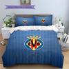 Villarreal Club de Fútbol Pattern Bedding Quilt Set  Home Decoration  Gift (1 * duvet cover + 2 * pillowcase  without core)