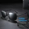 UV400 Polarized Sunglasses Man Portable Foldable Round Frame Shade Windshield Eyeglasses Bicycle Accessories Eyewear