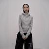 Womens Slim Fit Hooded Zip-Up Sweatshirt Streetwear Oversized Top With Pocket Black Gray Cotton Tencel Blend