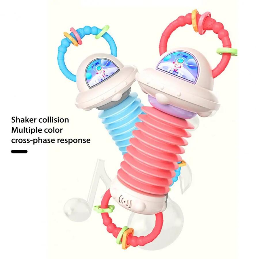 1pcs Music Development Sensory Learning Toy Spaceman Cartoon Accordion Toddler Baby Educational Instrument Children Toy Gift