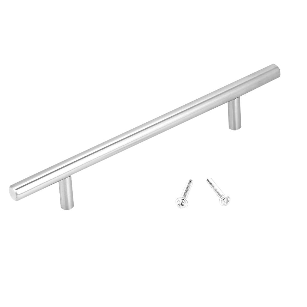 Nerezové T-tyčové úchytky a knoflíky na skříňky, kuchyňské dveřní madlo na nábytek (250 mm)