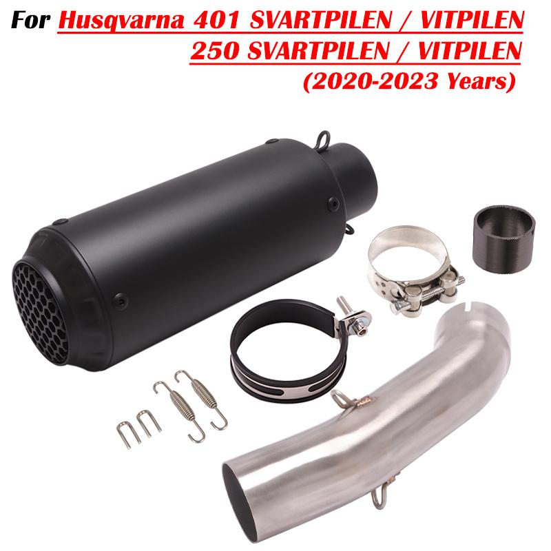Für Husqvarna 401 SVARTPILEN 401 VITPILEN 250 2018 19 2020 2021 2022 Motorrad Auspuff Escape Modifizieren Mit Mittelrohr Schalldämpfer