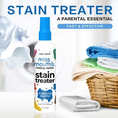 120ml Portable Stain Remover for Laundry Fabric Oil Remover Effective Messy Eater Stain Treater Spray for Food Pet Carpet Stains