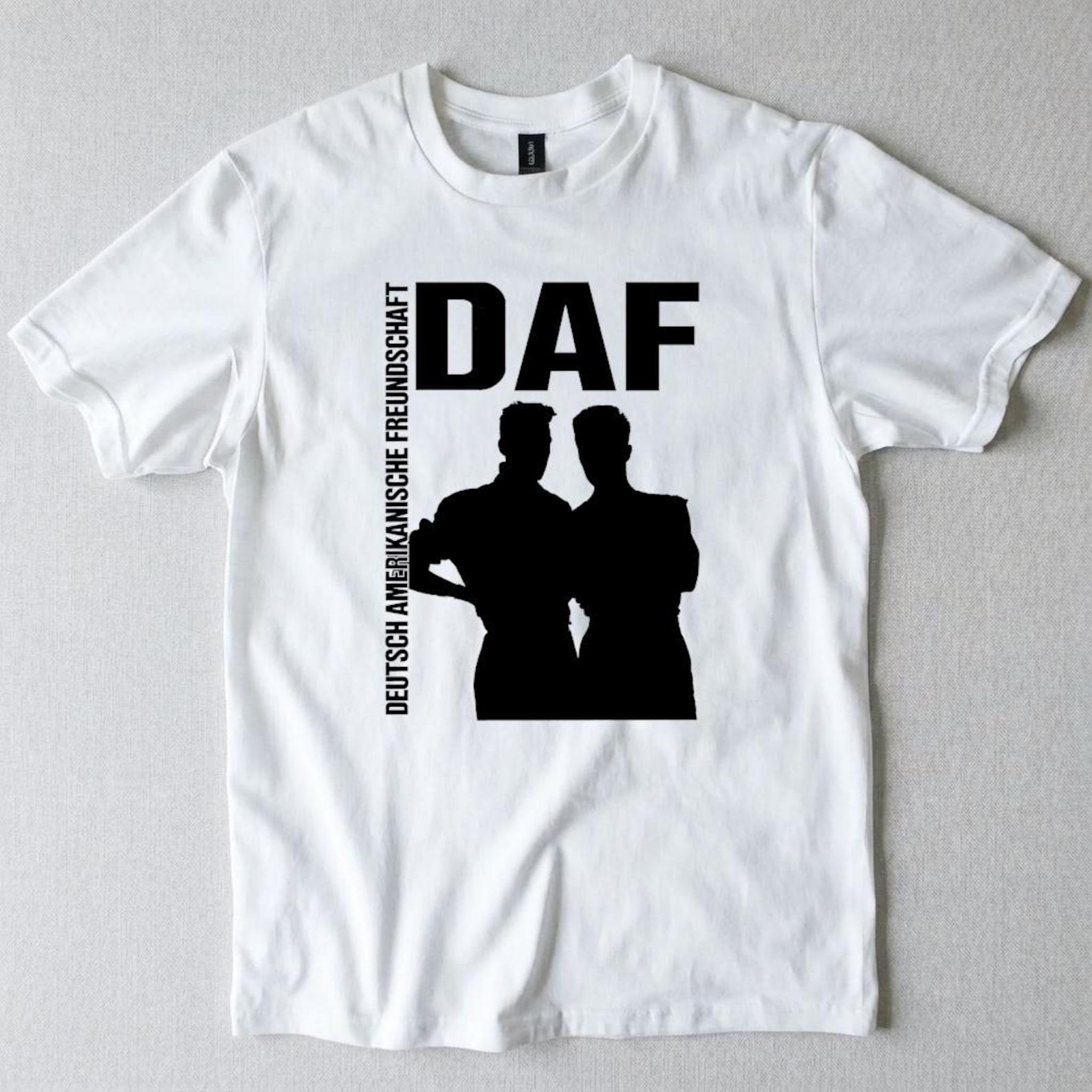 DAF T shirt, EBM Electronic Body Music Tee 80s Industrial Band T shirt Minimal Synth Post Punk Graphic Vintage Style Tee Unisex S