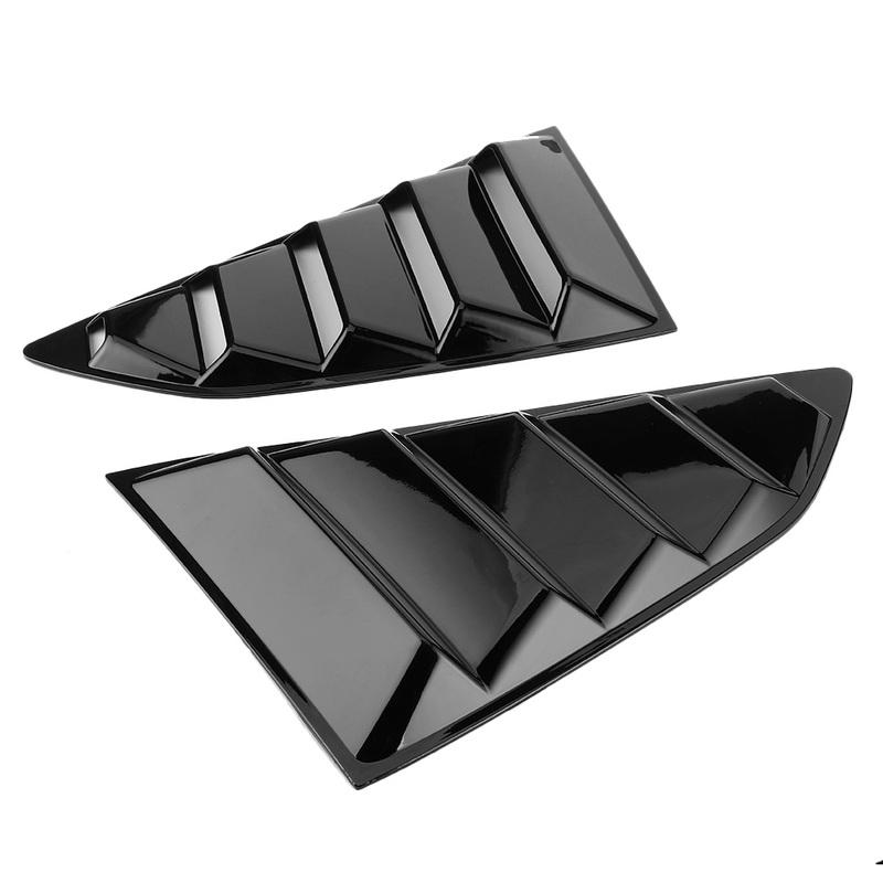 Car Decoration Sticker Glossy Black Car Window Louvers Side Air Vent Cover Fit for   2016‑  Window Side Vent