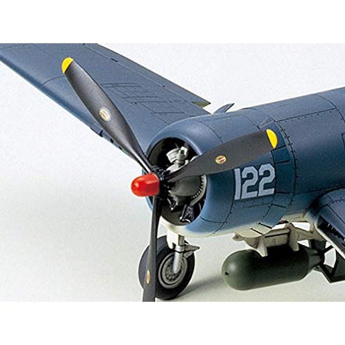 Tamiya 1/48 Masterpiece Series No.70 US Navy Vought F4U-1A Corsair Plastic Model 61070 Blue 10.25 Inches