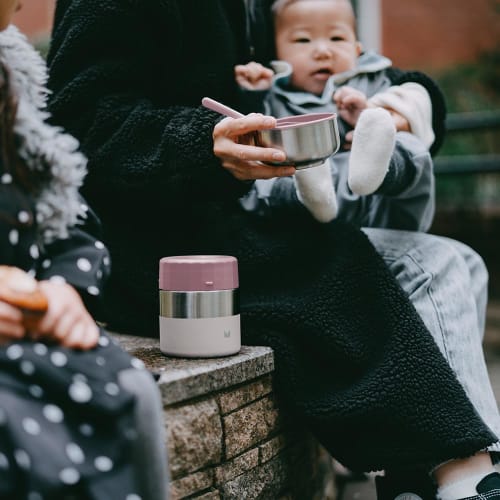 Meroware Lily Thermo Food Jar (Dusty Rose/Pink) 350ml Lunch Jar/Soup Jar