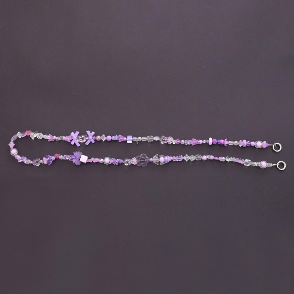 Long-style Beaded Crossbody Phone Chain Anti Loss Phone Neck Straps  Earphone Case Strap