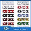 BRQ1 For VOLKSWAGEN VW GTI Metal Car GTI Logo Rear Trunk Emblem Stickers Decals for VW Golf 4 5 6 7 8 Passat Jetta Polo Touareg GTD G Oq2