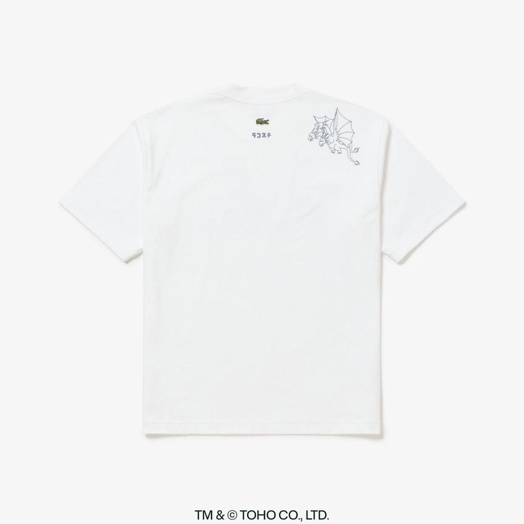 LACOSTE + GODZILLA 2.0 Team T-Shirt Size 6 (US XL) White Japan Limited