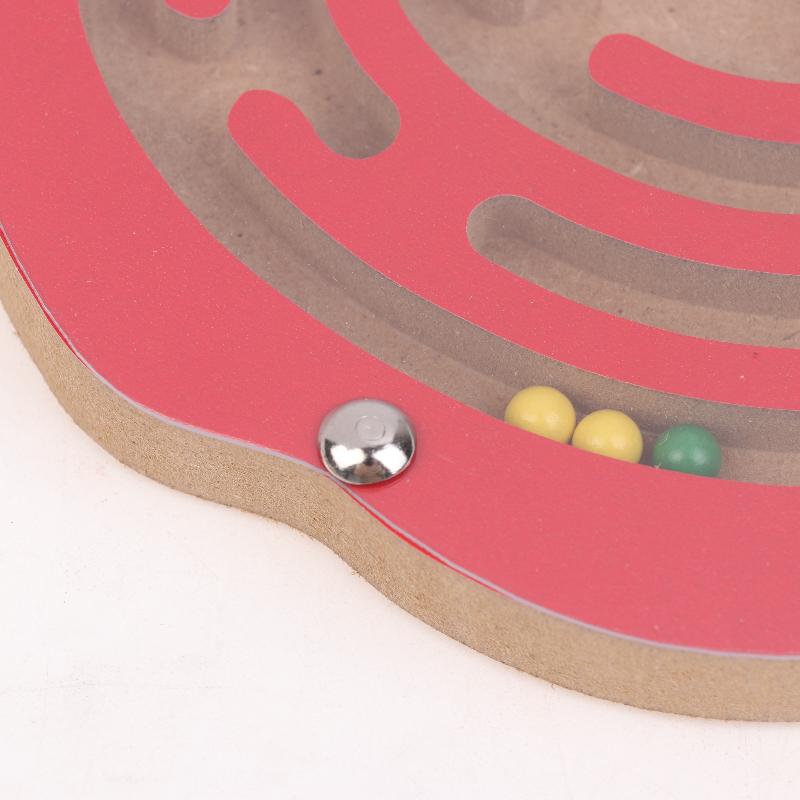 Magnetic Pen Maze Toy With Magnetic Beads, Wooden, Educational Early Childhood Toy, Kindergarten Gift Toy