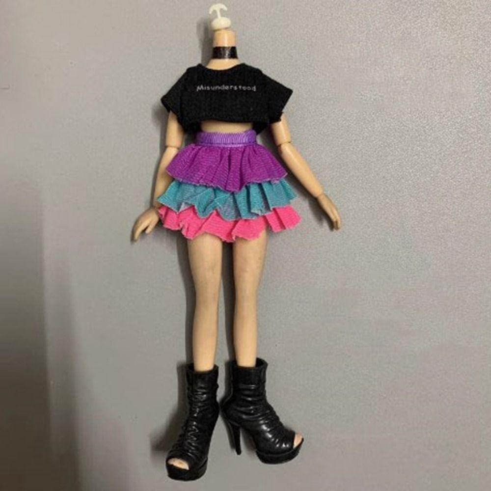 Kids Toys Doll Outfit Skirt Fashion T-shirt Pants Doll Dresses Clothes for 1/6 BJD 27~28cm Doll