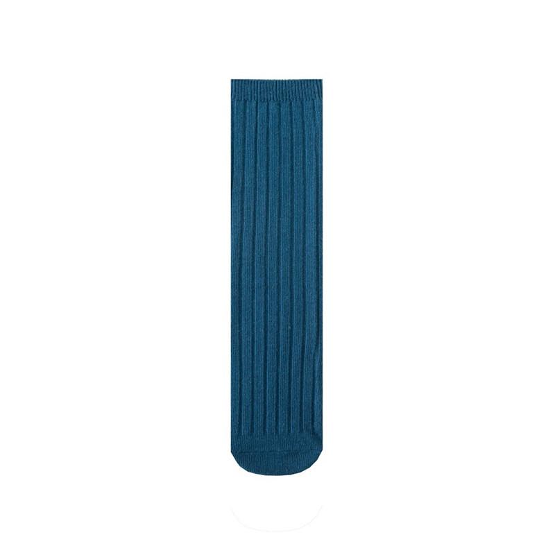 Soft Cotton Ribbed Knee High Socks for Baby Toddler Kids Breathable Solid Long Leg Warmers for Newborn Boys and Girls