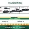 BAIC ARCFOX Alpha S5 Frameless Silent Car Wiper with Multi-Functional Rubber Strip
