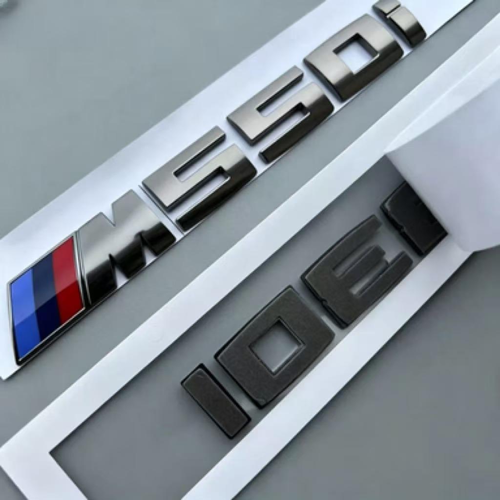 JYPK6 3D ABS Letter M Logo Car Sticker Rear Trunk Emblem Decal Fit for BMW M125i M135i M140i M235i M240i M320i M330i M340i Auto Exteri