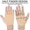 Getinfit Half Finger Magnetic Therapy Gloves Non Slip for Fitness Riding and Physical Therapy Rehab